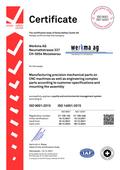 EN Certificate Werkma AG
